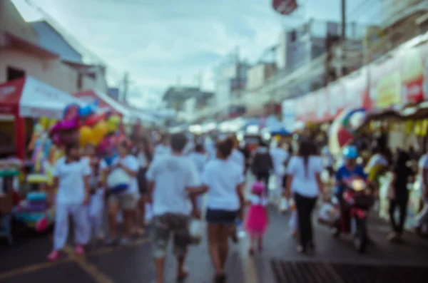 Niewyraźne Tło Osób Chodzenia Starym Mieście Phuket Tajlandia — Zdjęcie stockowe