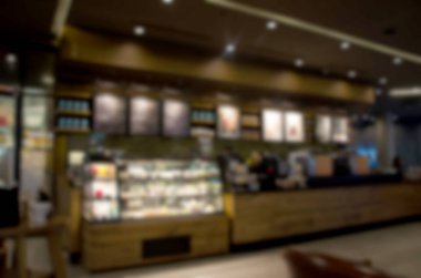 Kahve dükkanında bulanık