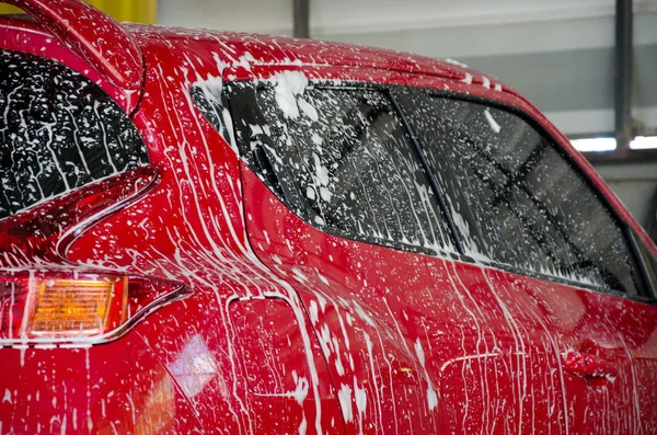 Espuma lavado de coches — Foto de Stock