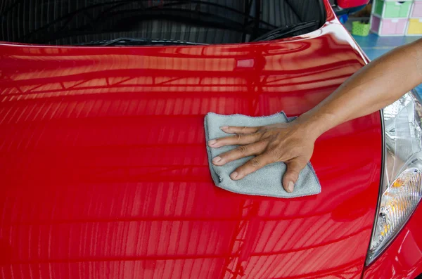 Auto detallando coche — Foto de Stock