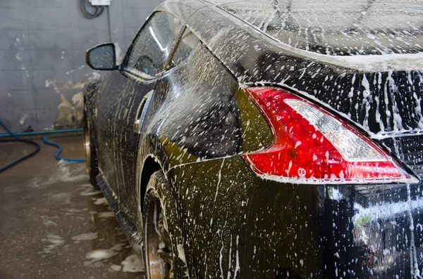Schiuma lavaggio auto — Foto Stock