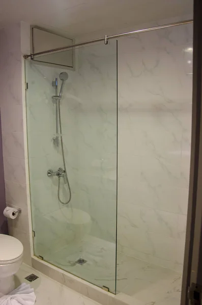 Moderní Interiér Koupelna Sprcha — Stock fotografie