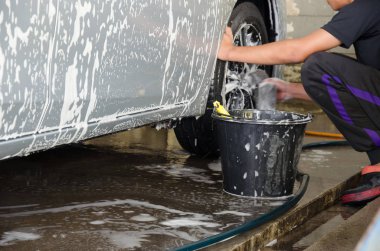 Oto yıkama köpük tekerlek