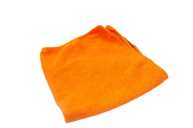 Beyaz arka plan üzerine mikrofiber kumaş.
