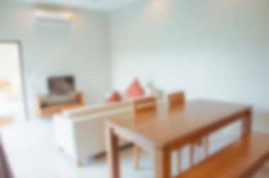 Soyut oturma odası dekorasyon iç için arka plan bulanıklık