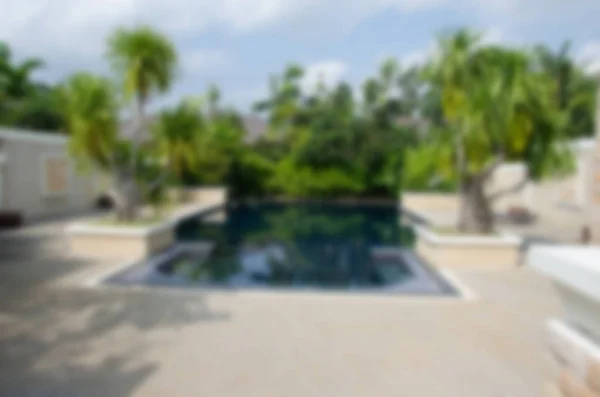 Blurred Swimming Pool Beautiful Tropical Resort Background — Stock Photo, Image