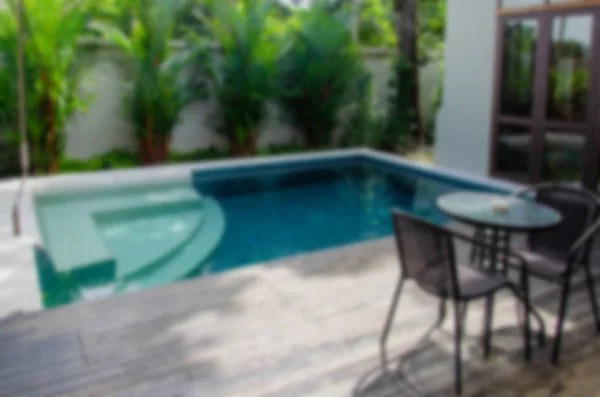 Wazig Zwembad Mooie Tropische Resort Voor Achtergrond — Stockfoto