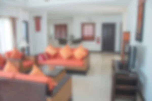 Blur abstract living room decoration interior for background