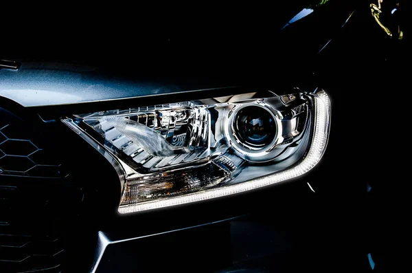 Headlights car — Stock Photo, Image