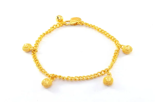 Zlaté náramkové šperky — Stock fotografie