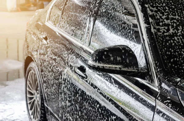 Burbujas de lavado de coche — Foto de Stock