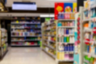 bulanık süpermarket ürün için arka plan kullanım .