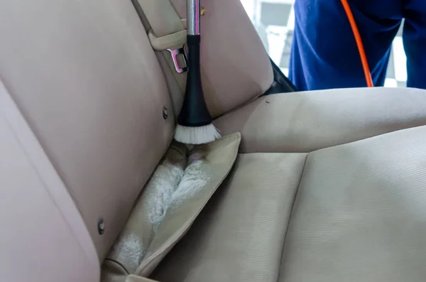 Detailed cars - car upholstery cleaning with disinfectants.