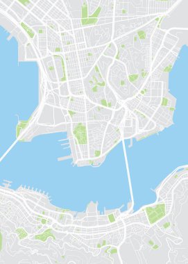 Hong Kong renkli vektör harita