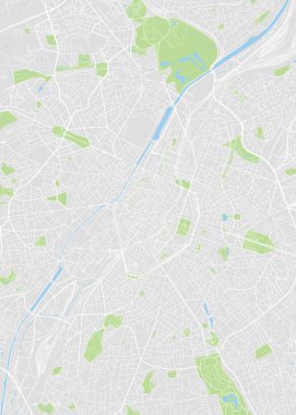 Brüksel renk vektör şehir haritası