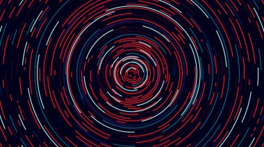 Renk çemberi cyber tünel, fütüristik arka plan, vektör çizim