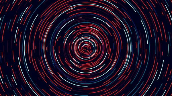 Barevný kruh kyber tunel, futuristické abstraktní pozadí, vektorové ilustrace — Stockový vektor