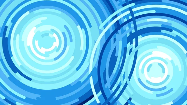 Bir su damlası, yağmur, vektör düz çizim dalgalardan sıçrama