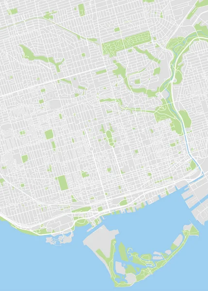 Mapa vectorial de Toronto — Vector de stock