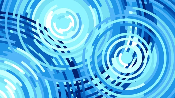 Dalgalar yağmur, su damlası, vektör düz çizim