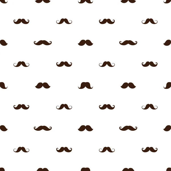 Modèle sans couture avec une moustache diverses formes, illustration vectorielle — Image vectorielle