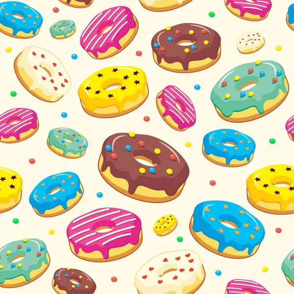 Ekmek ve pastane ürünleri ile Seamless Modeli, vektör çizim için yazdırma