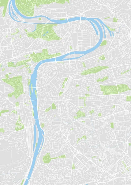 Mapa Praga Kolorowe Wektor — Wektor stockowy