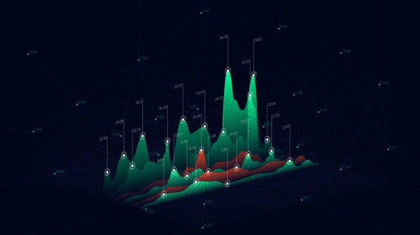 Teknoloji Zemin Soyut Bağlantı Noktaları Fütüristik Infographics Veri Grafiği — Stok Vektör