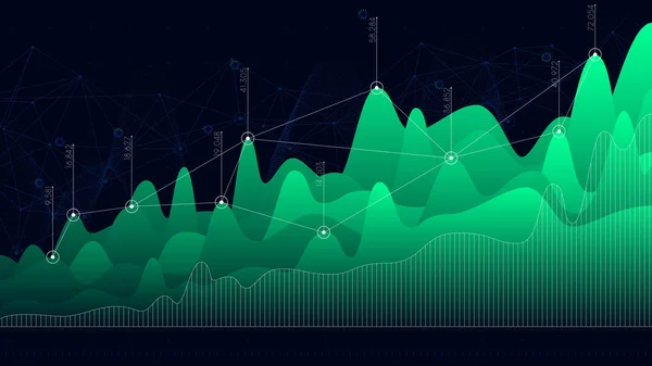 Wektora Infographic Pulpitu Nawigacyjnego Projekt Wykresy Analizy Biznesowe — Wektor stockowy