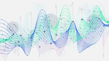 Zamanlama istatistik verileri, analitik gösterge bilim-kurgu arka plan