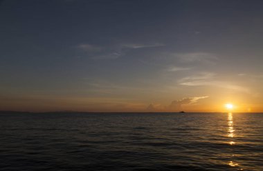 Decline over the sea