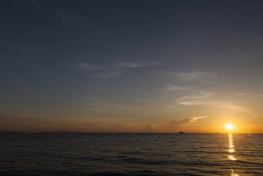 Decline over the sea