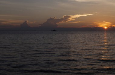 Decline over the sea