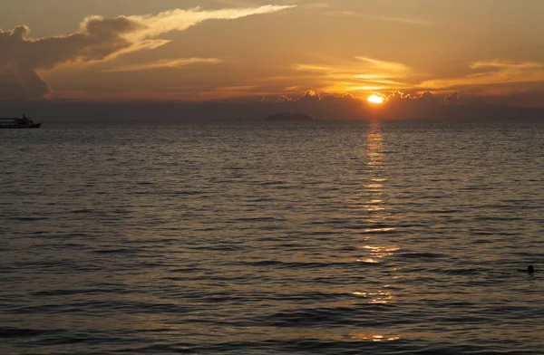 Decline over the sea