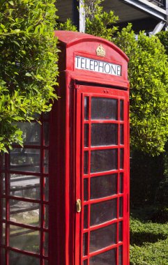 Red phone booth