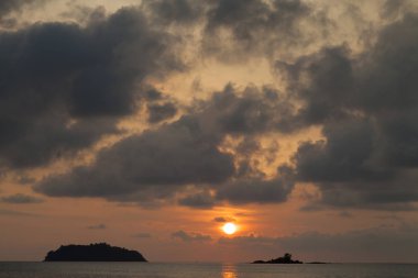 Decline over the sea