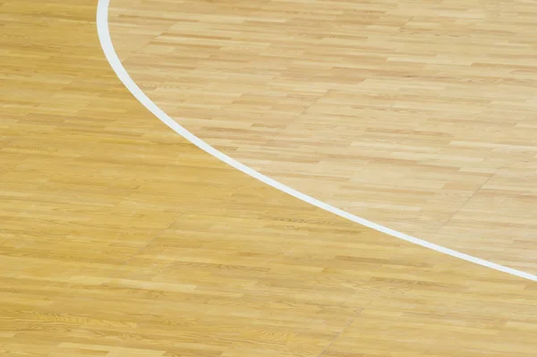 Voleibol Piso Madera Baloncesto Bádminton Futsal Cancha Balonmano Con Efecto — Foto de Stock