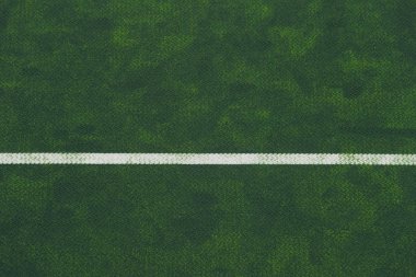 Yeşil tenis kortu. Spor grupçusu