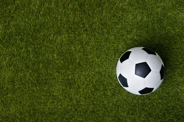 풀밭에서 수있는 축구나 축구의 — 스톡 사진