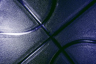 Basketbol topu dokusunun yakın plan detayları. Hayalet renk eğilimi. Banner Art konsepti