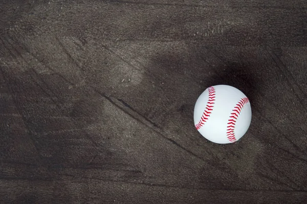 Baseball Ball Szarym Tle Sport Zespołowy — Zdjęcie stockowe