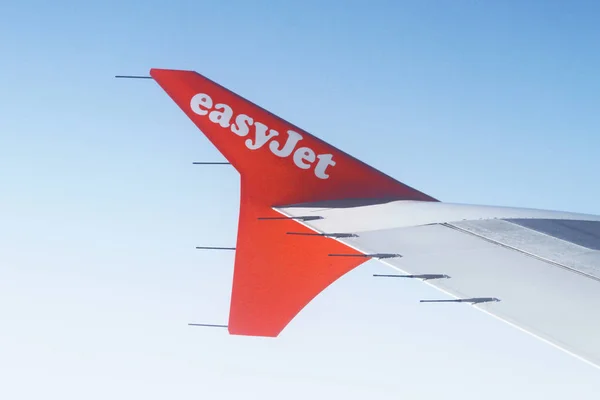 Easyjet Winglet Flygplan Himlen — Stockfoto