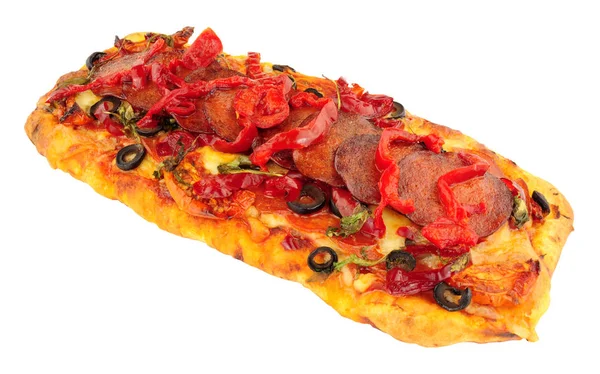 Pizza de pepperoni estilo Napoli — Fotografia de Stock
