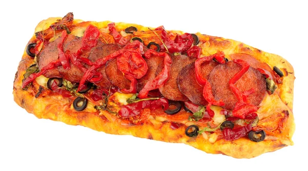 Pizza de pepperoni estilo Napoli — Fotografia de Stock