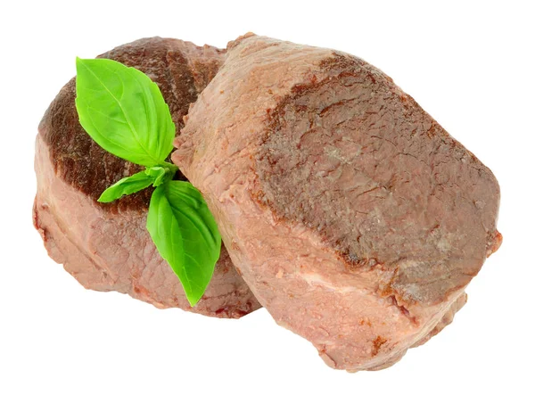 Två Raw struts kött biffar — Stockfoto