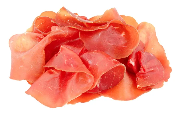 Bresaola italienisch trocken gepökeltes Rindfleisch — Stockfoto