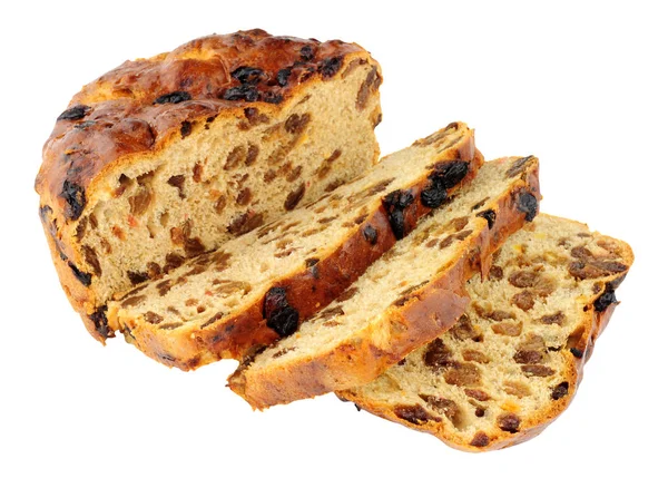 传统的爱尔兰 Barmbrack 甜面包 — 图库照片