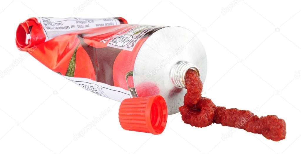 Tube Of Concentrated Tomato Puree