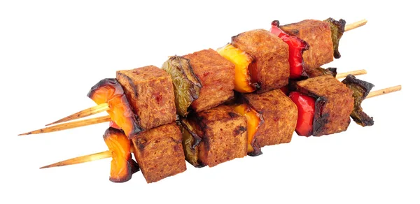 Spam vlees Kebab met paprika — Stockfoto