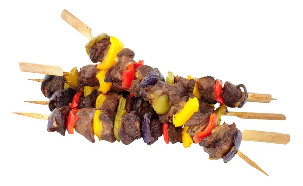 Wołowiny i kebaby słodkiej papryki — Zdjęcie stockowe